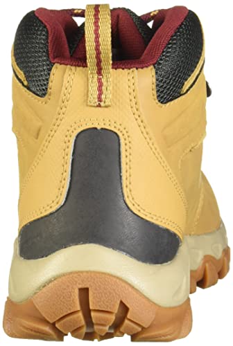 Columbia Newton Ridge Plus II Waterproof, Zapatillas para Caminar Hombre, Curry, Red Jasper, 42 1/3 EU