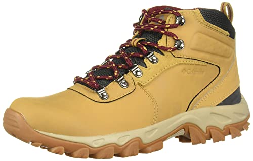 Columbia Newton Ridge Plus II Waterproof, Zapatillas para Caminar Hombre, Curry, Red Jasper, 42 1/3 EU