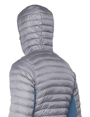 Columbia Powder Pass Chaqueta Híbrida De Plumón Con Capucha, Hombre, Columbia Grey Heather, Mountain, S