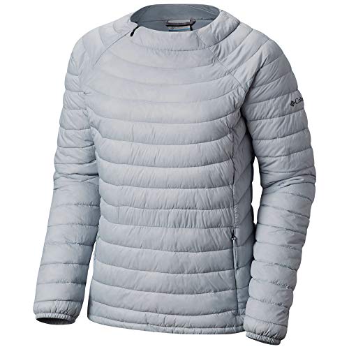 Columbia Powder Pass Pullover Jersey para Mujer, Cirrus Grey, Extra-Small