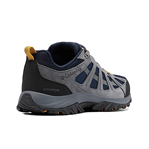 Columbia Redmond III Waterproof, Zapatillas de Hiking Hombre, Collegiate Navy, Curry, 47 EU