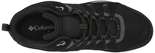 Columbia Redmond V2 Mid Waterproof, Zapatos para Senderismo Hombre, Negro Y Gris Oscuro, 42 EU