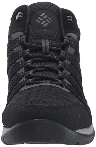 Columbia Redmond V2 Mid Waterproof, Zapatos para Senderismo Hombre, Negro Y Gris Oscuro, 42 EU