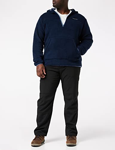 Columbia Rugged Ridge II Sherpa Pullover Hoodie Sudadera Capucha, Hombre, Collegiate Navy, Bluestone, XXL