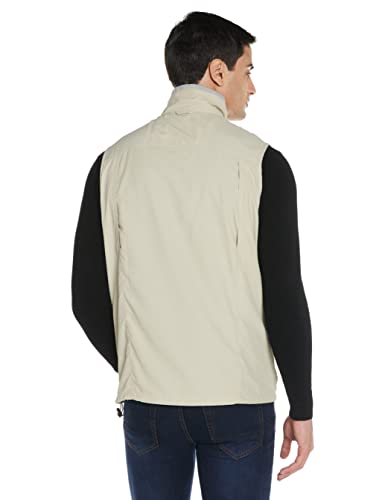 Columbia Silver Ridge II Vest Chaleco para Senderismo, Aislamiento térmico sintético Hi-Loft, Hombre, Beige (Fossil), S