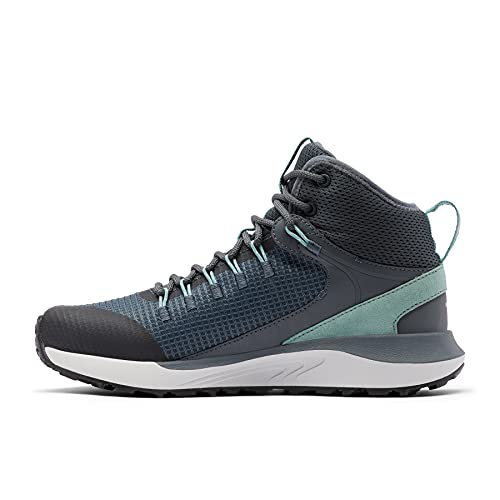 Columbia Trailstorm Mid Waterproof, Zapatillas Mujer, Graphite/Dusty Green, 38 EU