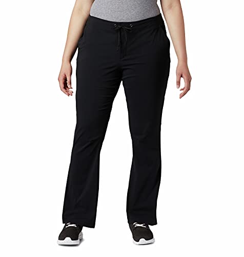 Columbia Women's Plus-size Anytime Outdoor Plus Size Boot Cut Pant Pants, black, 20WxR