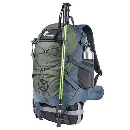 Columbus Russell 25 Grey-New 2022 Mochila de Mountain Bike, Adultos Unisex, Gris/Verde (Multicolor), 25L