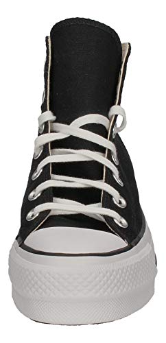 Converse Chuck Taylor All Star Lift - Hi - Negro/Blanco/Blanco Canvas