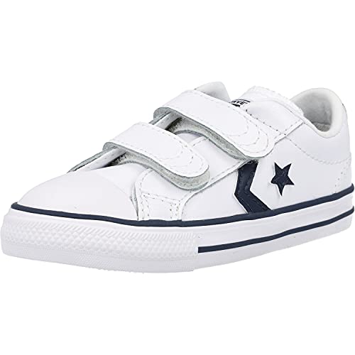 Converse Lifestyle Star Player 2V Ox, Zapatillas Unisex niño, White Navy 111, 24 EU