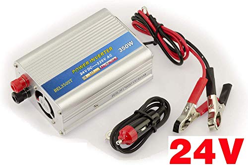 Convertidor de voltaje de 24 V a 220 V (inversor AC - DC) - Potencia de 350 W (600 W en creto)