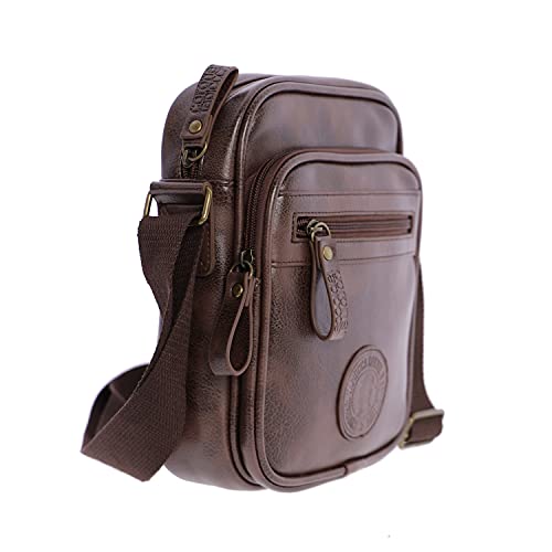 Coronel Tapiocca Mano para Hombre, Bolso Bandolera, Marrón, Talla única, 0LX8865