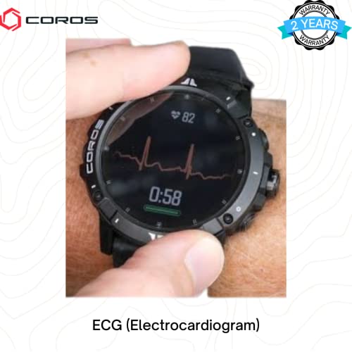 COROS VERTIX 2 GPS Adventure Watch con Mapa Offline Global, GPS de Doble frecuencia, Revestimiento de Diamante de Cristal de Zafiro y Bisel de Titanio, BLE, Strava y TrainingPeaks-Obsidian