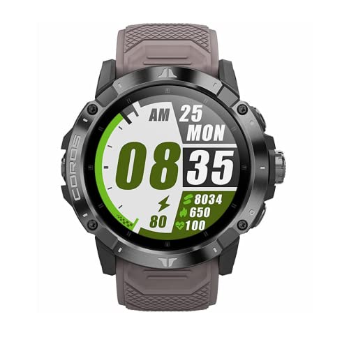 COROS VERTIX 2 GPS Adventure Watch con Mapa Offline Global, GPS de Doble frecuencia, Revestimiento de Diamante de Cristal de Zafiro y Bisel de Titanio, BLE, Strava y TrainingPeaks-Obsidian