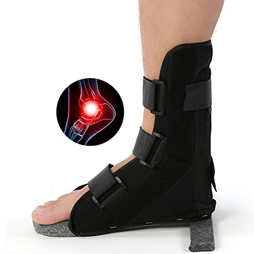 Corrector ortopédico de soporte para tobillo, pierna, soporte para férula de sujeción de la férula para aliviar el dolor y la recuperación (M).