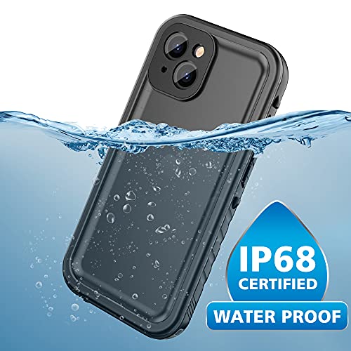 Cozycase Funda iPhone 13 Impermeable Antigolpes - 360 Grado Completa/Militar/Integral 【2m Anticaida Resistente 】 Carcasa Agua Sumergible Acuatica Estanca Antipolvo Waterproof Case con Protector Camara