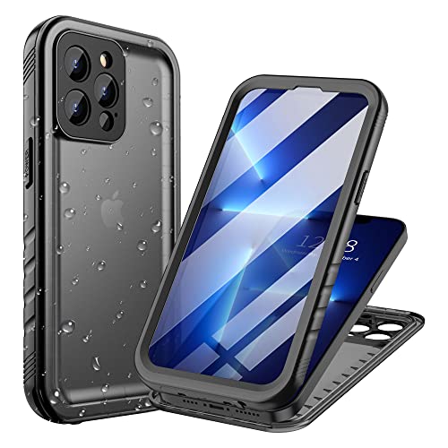 Cozycase Funda iPhone 13 Pro Impermeable Antigolpes - 360 Grado Completa/Militar/Integral 【2m Anticaida Resistente】 Carcasa Agua Sumergible Acuatica Estanca Antipolvo Waterproof con Protector Camara