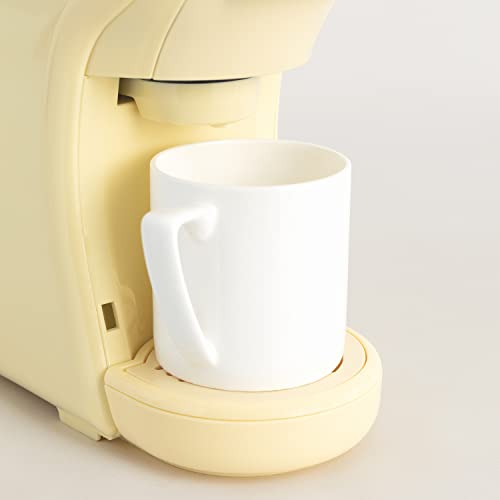 CREATE / POTTS STYLANCE / Máquina de Café Espresso Italiano Amarilla / Cafetera Multi Cápsulas Compatible Nespresso 3 en 1, 2 Programas de Café, deposito extraíble