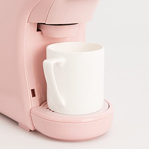 CREATE / POTTS STYLANCE / Máquina de Café Espresso Italiano Rosa / Cafetera Multi Cápsulas Compatible Nespresso 3 en 1, 2 Programas de Café, deposito extraíble