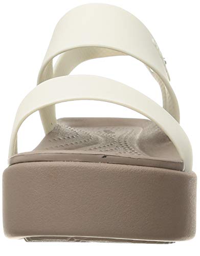 Crocs Brooklyn Low Wedge W, Zapatillas Mujer, Ostra, 41 EU