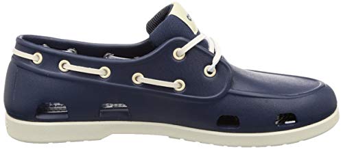 CROCS Classic Boat Shoe M, Sandalias Tiempo Libre y Sportwear Hombre, Multicolor (Navy/Stucco), 46 EU