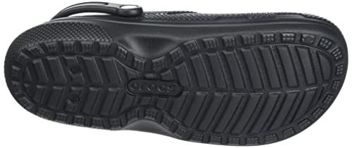 Crocs Classic Lined Clog, Zuecos Unisex Adulto, Black/Black, 42/43 EU