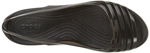 Crocs Isabella Huarache, Bailarinas para Mujer, Nero (Black), 34/35 EU