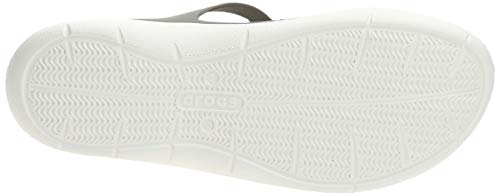 Crocs Swiftwater Sandal Mujer Sandal, Gris (Smoke/White), 39/40 EU