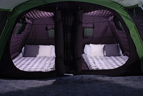 Crua Loj - Tienda de campaña para 6 personas con aislamiento térmico impermeable para familias de lujo de invierno, Glamping, caza, safari en las 4 estaciones meteorológicas