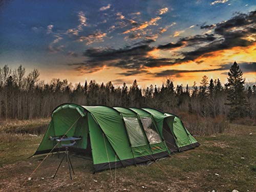 Crua Loj - Tienda de campaña para 6 personas con aislamiento térmico impermeable para familias de lujo de invierno, Glamping, caza, safari en las 4 estaciones meteorológicas