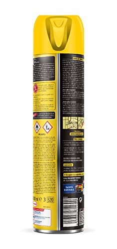 Cucal Insecticida Aerosol Instant contra Cucarachas, Hormigas y sus nidos (Pack de 4x 400ml., Total 1600ml) Insecticida para insectos rastreros eficaz en 3 segundos