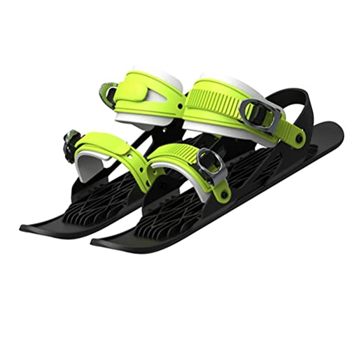 Dan&Dre Snowshoes Snowblade Ski Patines para Nieve, Ajustable Invierno Botas de Esquí Corto Patines de Nieve Esquí para Invierno al aire libre de entretenimiento