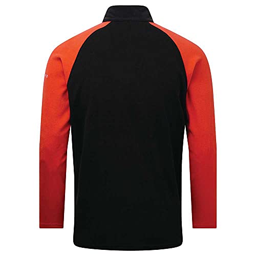 Dare 2b Freethink II Half Length Inner Zip Chin Guard Fleece Forro Polar, Hombre, Negro/TrailBlaze, S