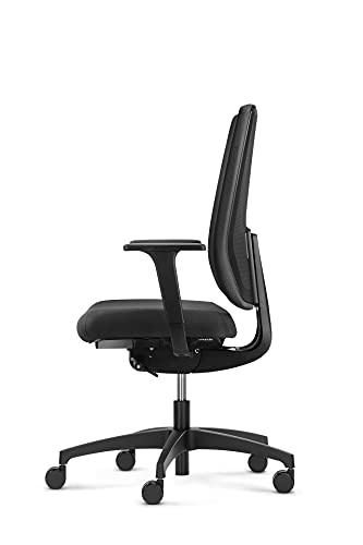 Dauphin Indeed - Silla ergonómica de oficina en casa, respaldo alto regulable (61-68 cm), profundidad de asiento (6 cm) (respaldo acolchado)