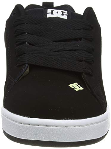 DC Shoes Court Graffik, Zapatillas de Skateboarding Unisex Adulto, Negro, 46 EU