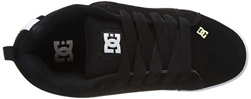 DC Shoes Court Graffik, Zapatillas de Skateboarding Unisex Adulto, Negro, 46 EU