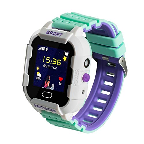 DCU TECNOLOGIC | Reloj Inteligente niños | Smarwatch para niños | Llamadas 2G | Tecnología GPRS+LBS+WiFi | A Prueba de Golpes | IP67 | Verde