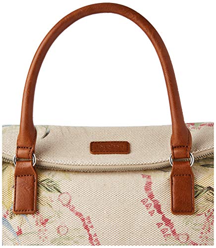 Desigual Fabric Hand Bag, Bolsa de Mano para Mujer, Blanco, U