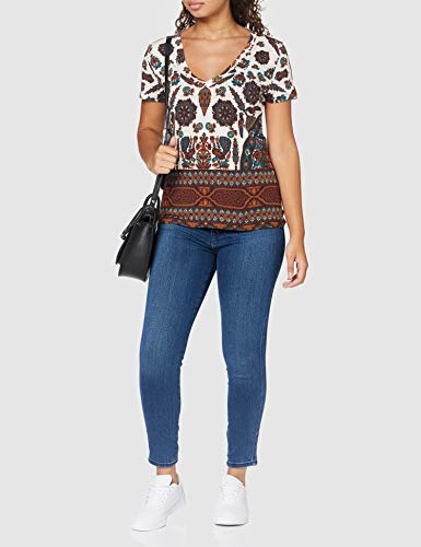 Desigual TS_Benin Camiseta, Blanco, S para Mujer