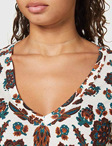 Desigual TS_Benin Camiseta, Blanco, S para Mujer