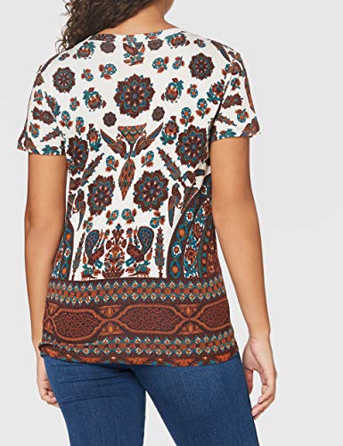 Desigual TS_Benin Camiseta, Blanco, S para Mujer