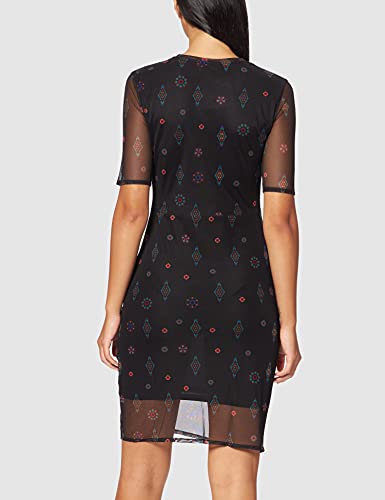 Desigual Vest_Kira Vestido Informal, Negro, L para Mujer