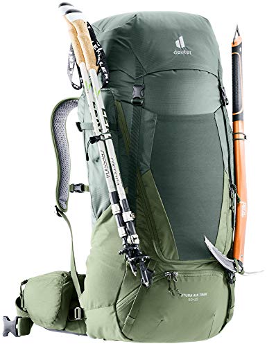 Deuter Futura Air Trek 10 Mochila de Trekking, Unisex, Ivy-Khaki, 50+10 L