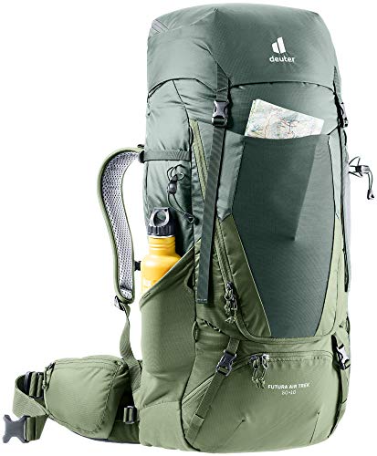 Deuter Futura Air Trek 10 Mochila de Trekking, Unisex, Ivy-Khaki, 50+10 L