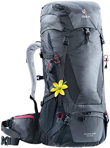 Deuter Futura Vario 45 + 10 SL Mochila, Unisex Adulto, Gris (Graphite/Black), 24x36x45 cm (W x H x L)