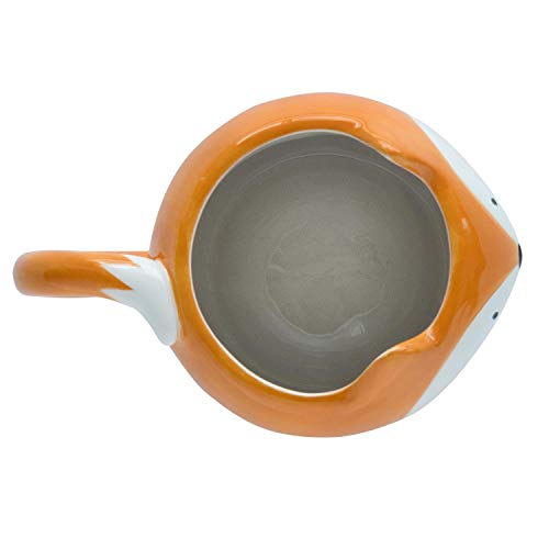 Die Geschenkewelt 46342 - Taza de dolomita con diseño de zorro, 50 cl, naranja