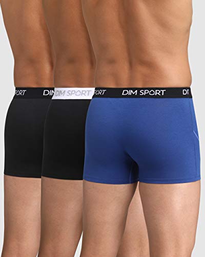 Dim Boxer Sport MAINTIEN Fort Ropa Interior de Hombres, Negro CT Negro Negro Negro CT Blanco Azul Abysse, M