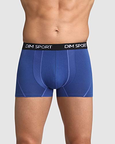 Dim Boxer Sport MAINTIEN Fort Ropa Interior de Hombres, Negro CT Negro Negro Negro CT Blanco Azul Abysse, M