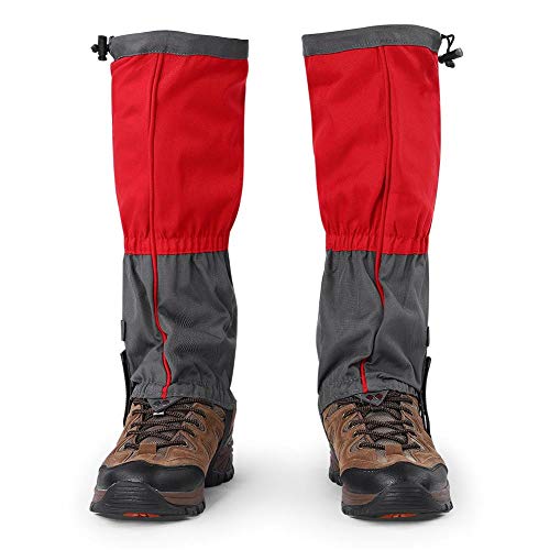 Dioche - Funda para Zapatos (Impermeable, para Deportes al Aire Libre, Escalada, Senderismo, Polainas, Botas para Adultos), Rojo