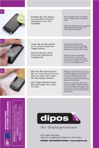 dipos I 2X Protector de Pantalla Compatible con Casio Pro Trek Smart WSD-F30 pelicula Protectora Claro